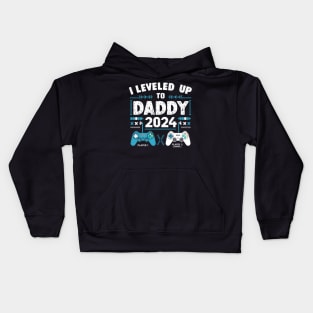 Funny Soon To Be Dad 2024 New Dad First Father's Day Kids Hoodie